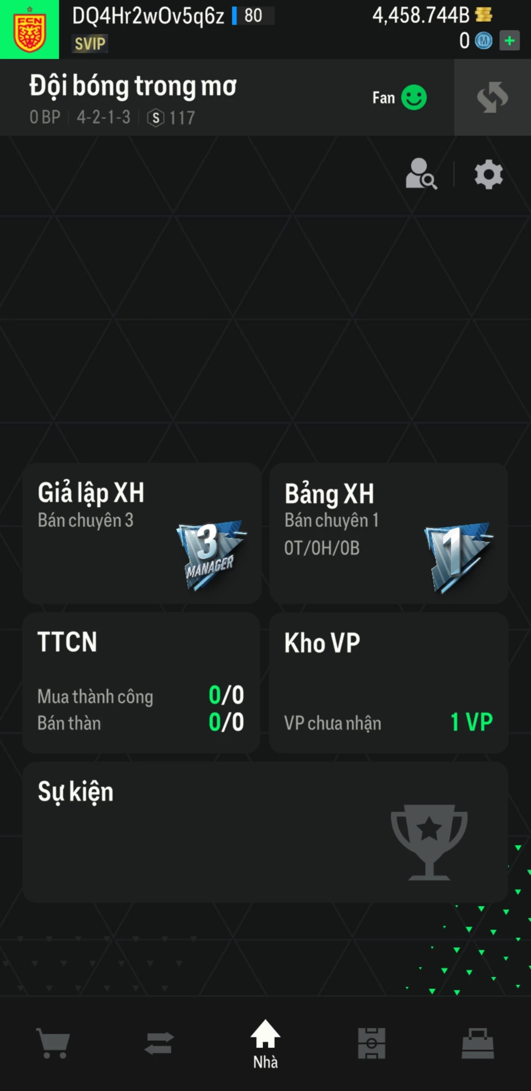 Ảnh ACC mở thẻ (LOẠI VIP) gồm 420+ đến 670+ thẻ cầu thủ từ Siêu sao đến Miền núi các loại (có UT+5, 23UCL+5, 24EU+5 , Mùa mới +2 đến +5, Thẻ có +8...). Có sẵn BP trắng từ 2500 tỷ BP đến 4400 tỷ BP, ACC còn nhiều ngày SVIP